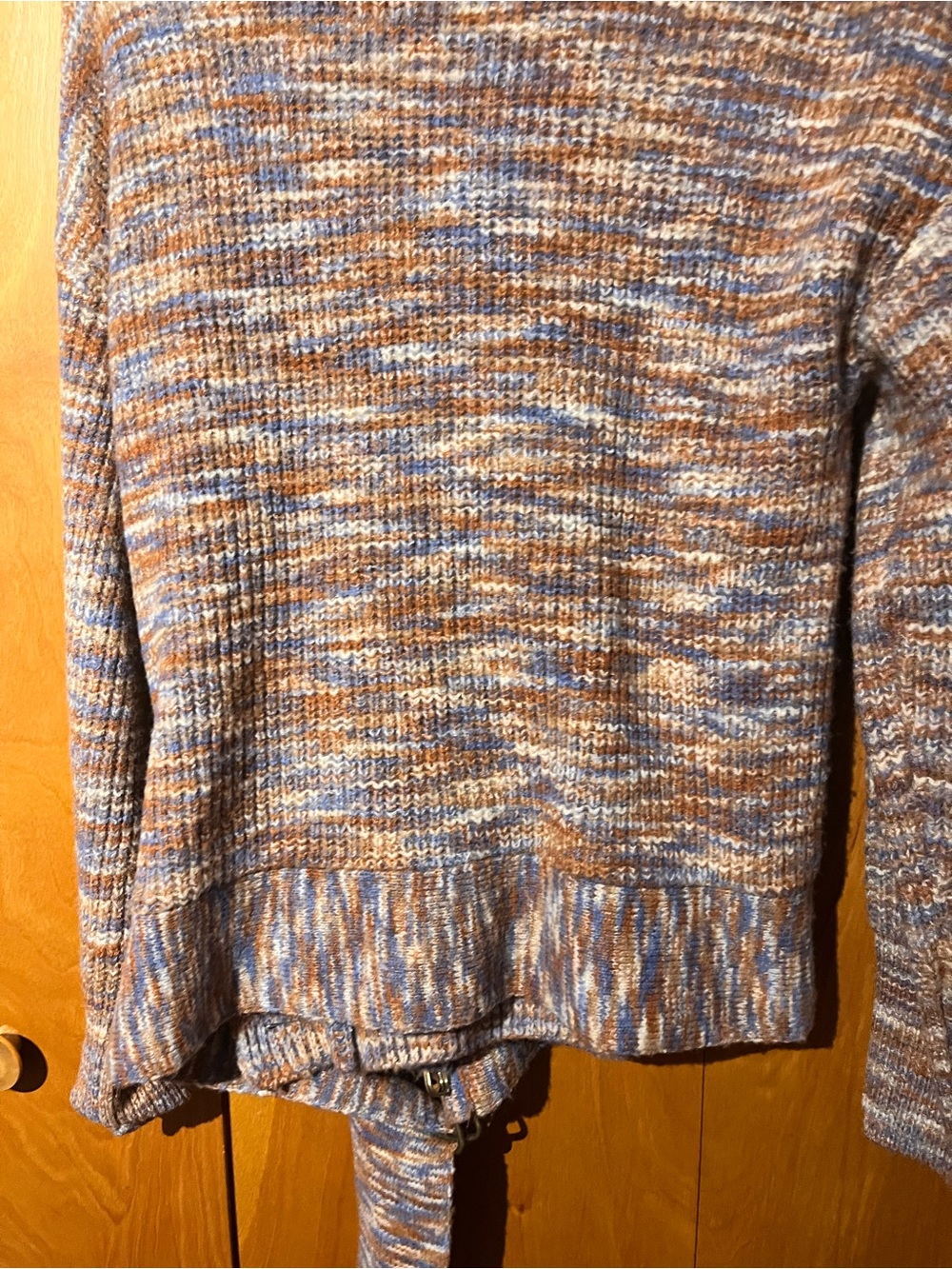 Nine West Marled Knit Sweater in Blue and Brown